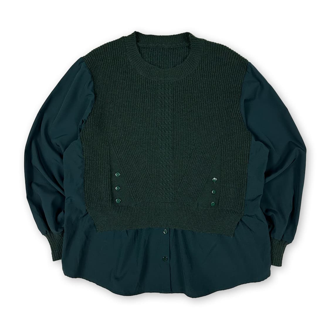 셔츠 레이어링 니트 상품이미지1