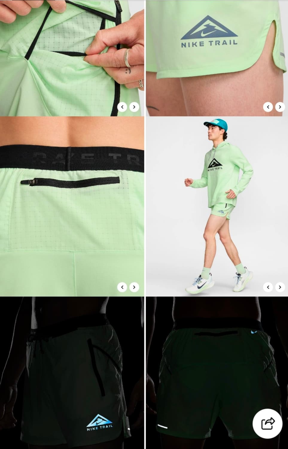 나이키 트레일 드라이핏 5인치 브리프 쇼츠 미사용품 상품이미지1