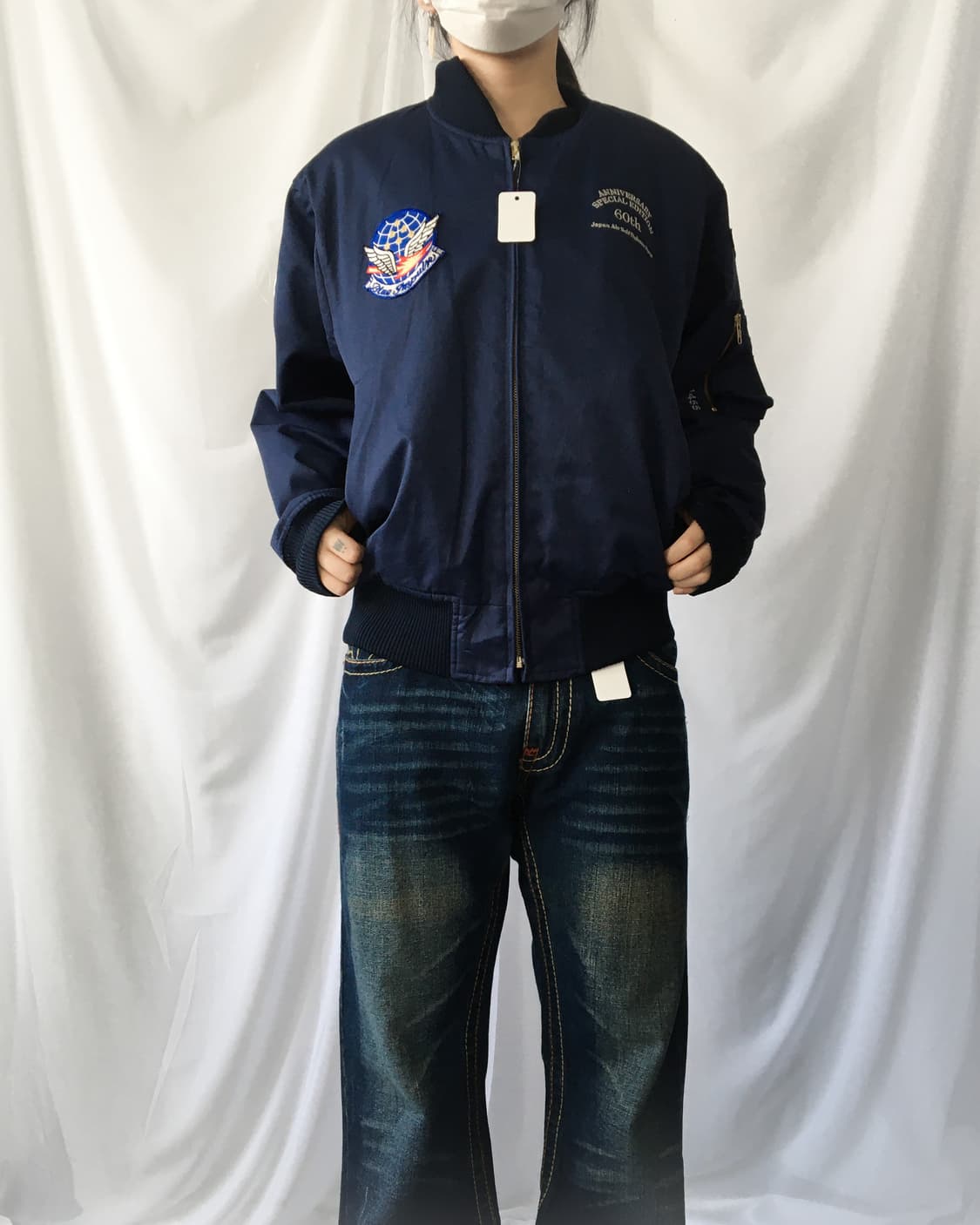 Patch point flight jacket 상품이미지7