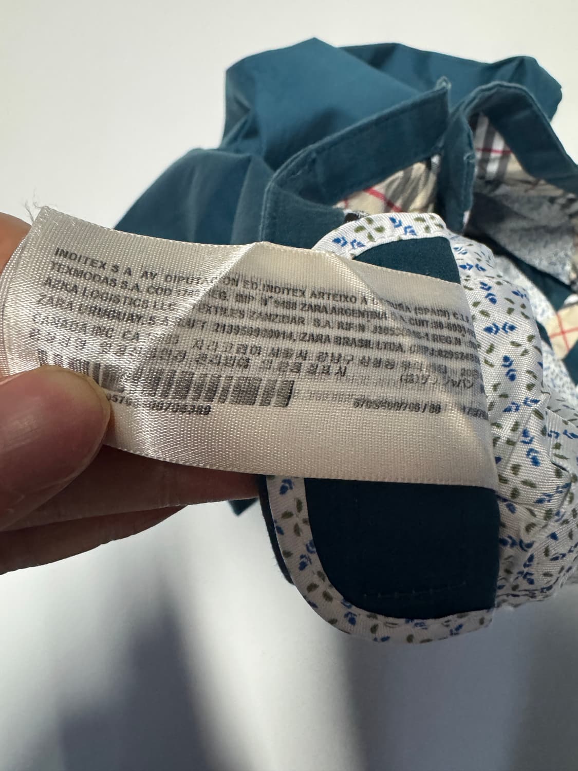 버버리 ESTABLISHED 뒷 로고 반바지 37.7인치 청록 상품이미지5