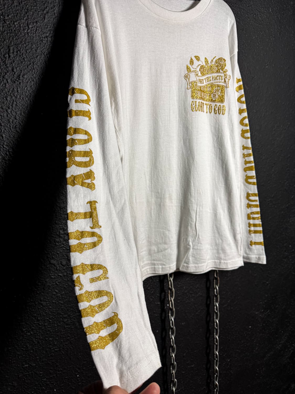 White gold lettering long sleeve 상품이미지5