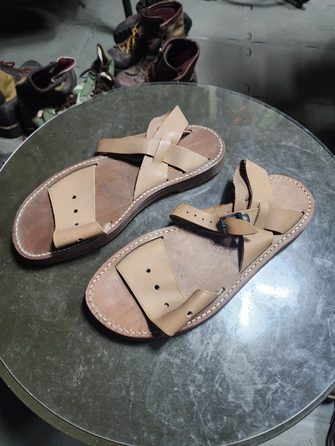 빈티지 프랑스군 샌들 상품이미지7