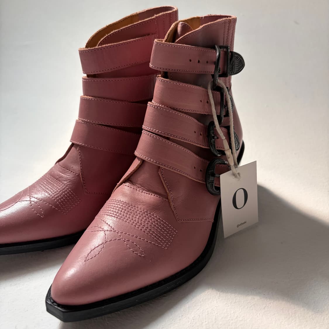 Dusty Rose Western Belt Boots 상품이미지2