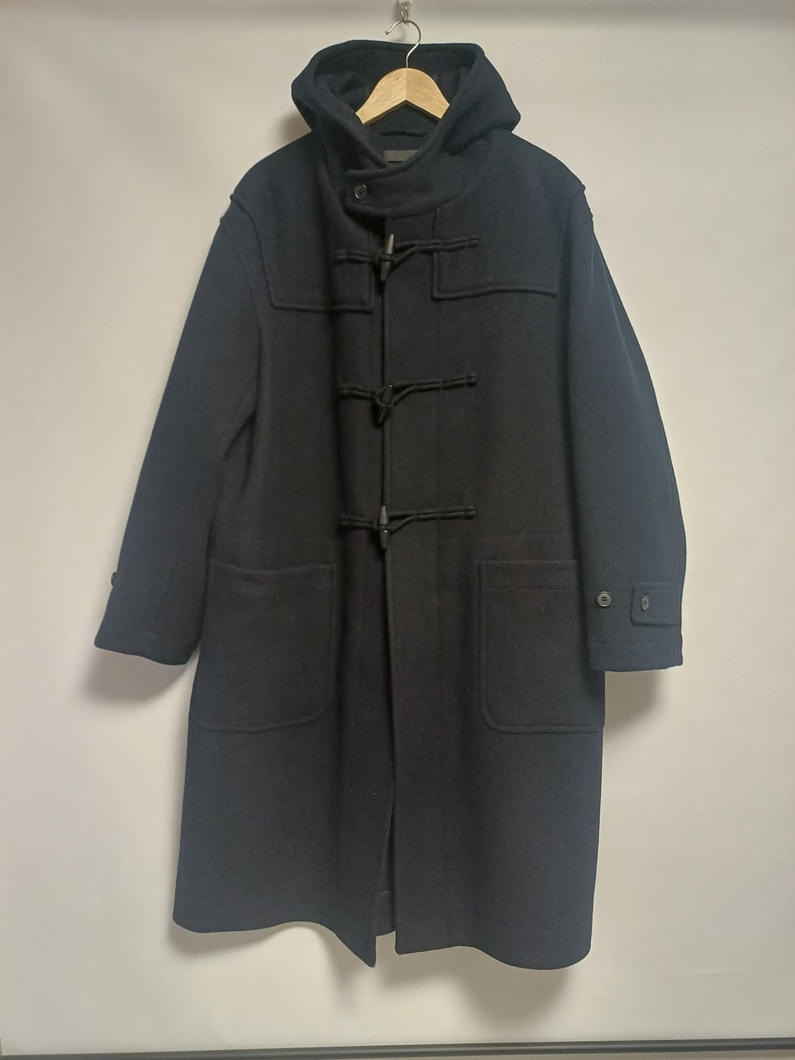 [희귀 XL] 유니클로 +J 디자인 울 블렌드 오버사이즈 더플 코트 상품이미지1