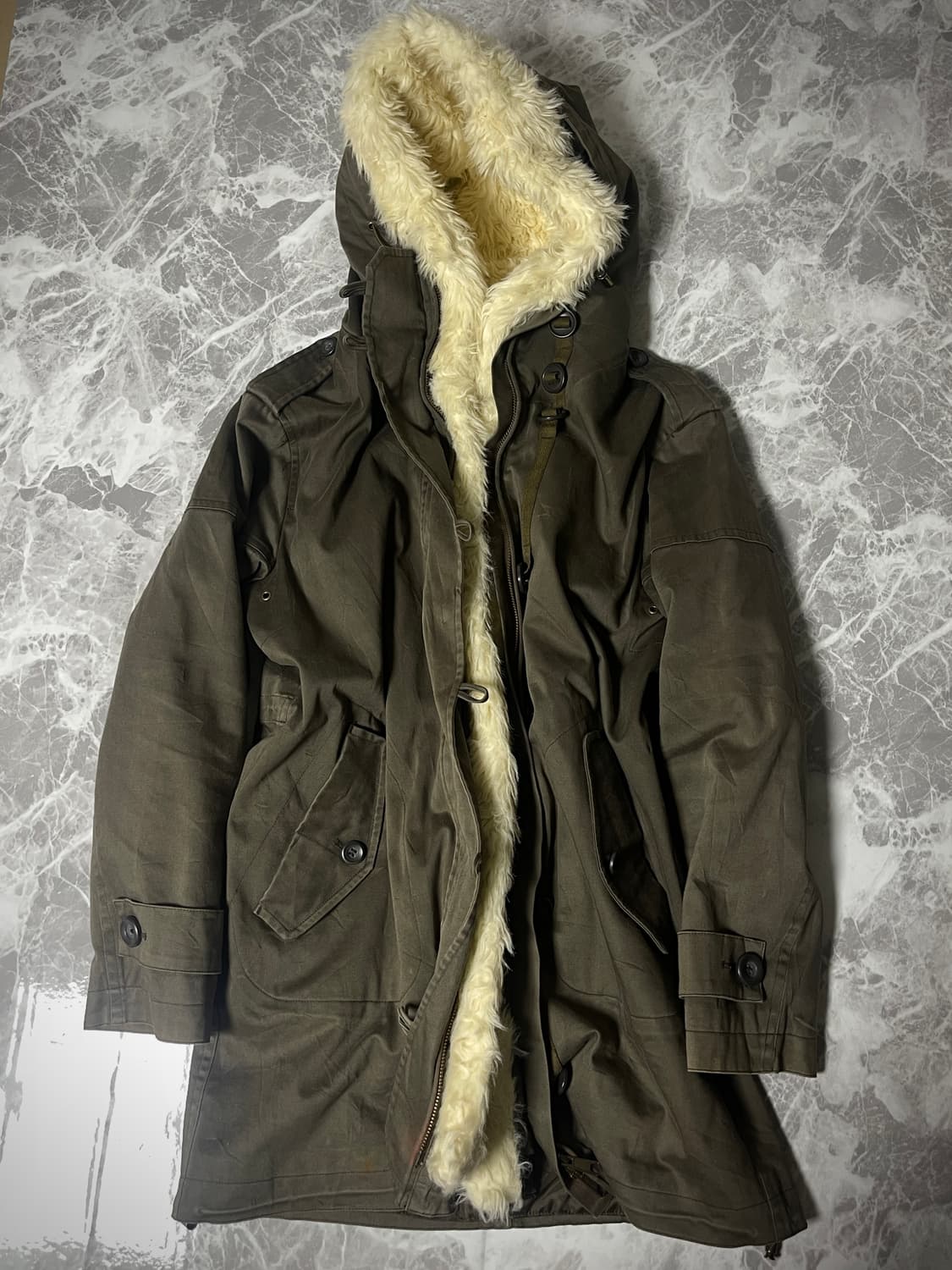 (Unknown)fur miltary hoody jacket 상품이미지1