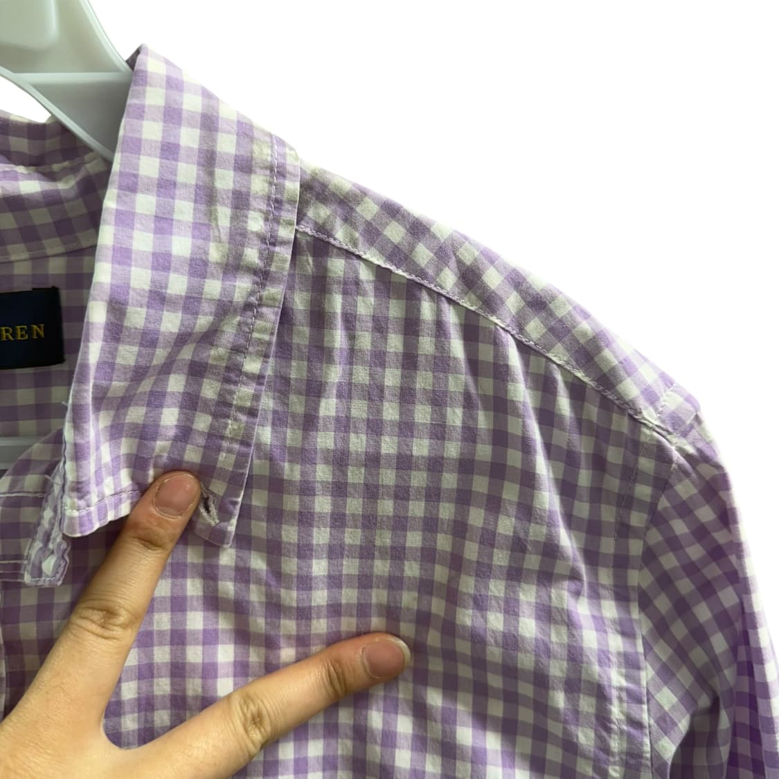 [XL] 폴로 퍼플 체크 셔츠 상품이미지6