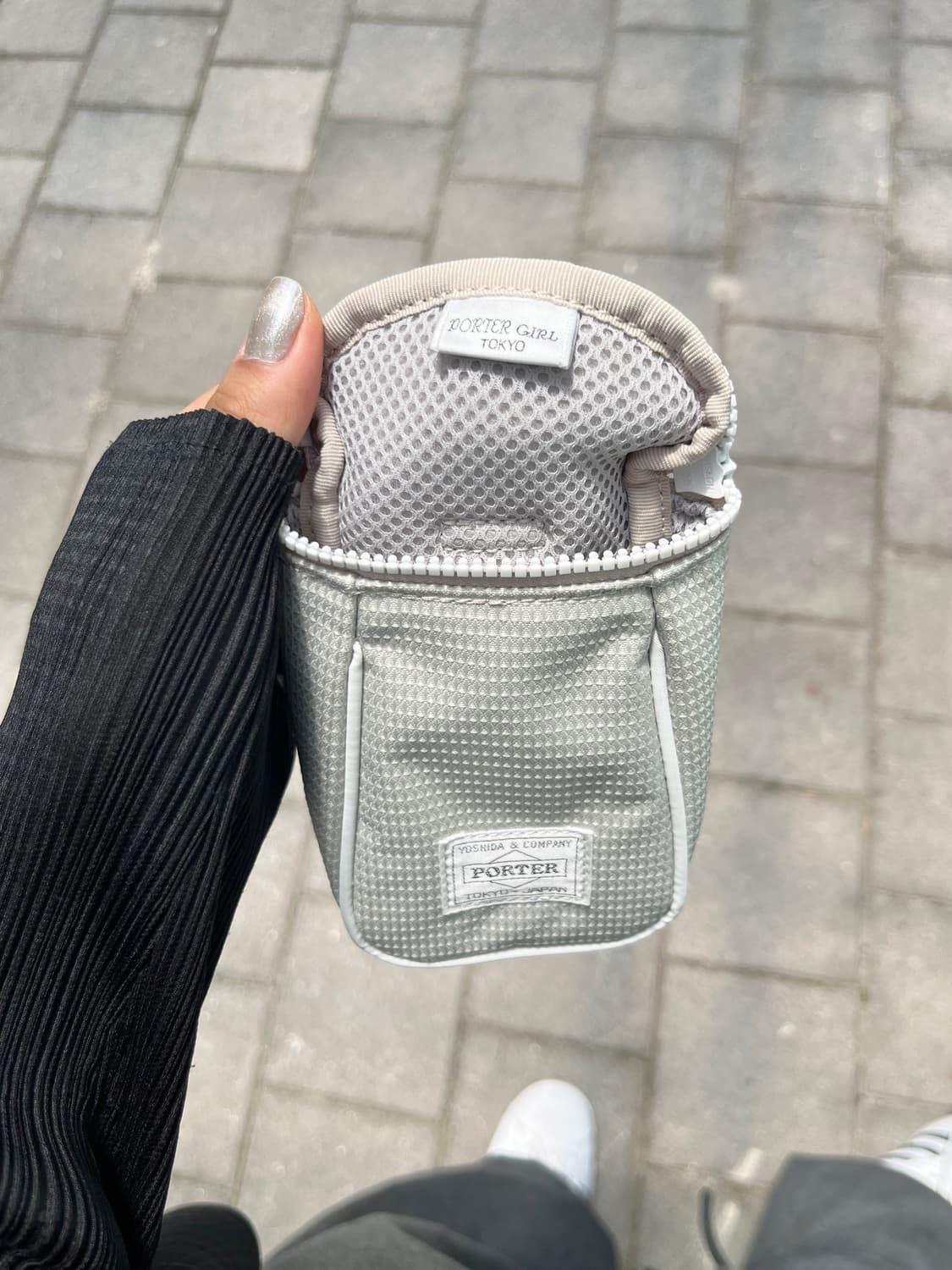 Porter 포터 메쉬 파우치 그레이 상품이미지5