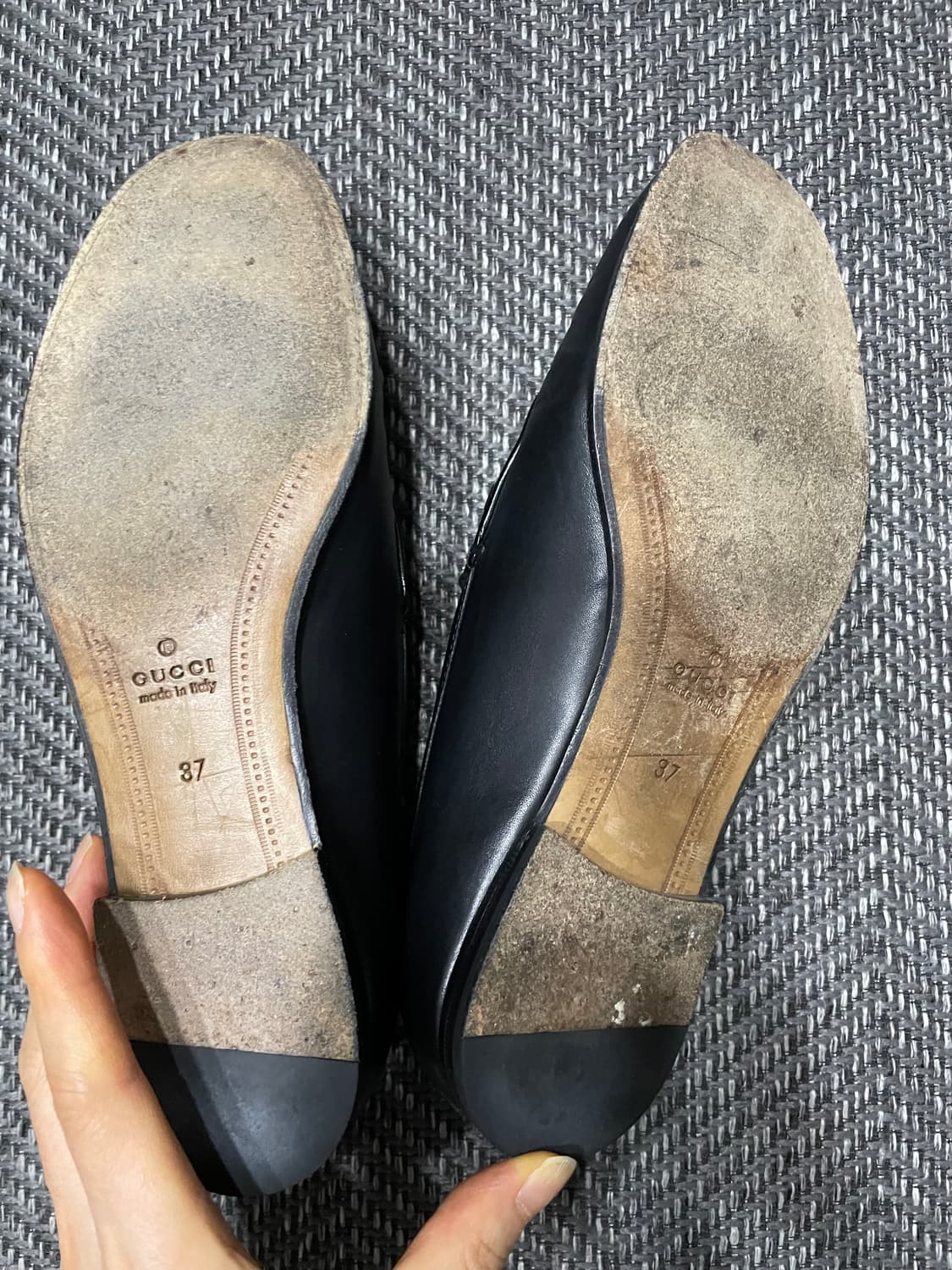 GUCCI 구찌 조던 홀스빗 로퍼 블랙 EU37/한국240 상품이미지9