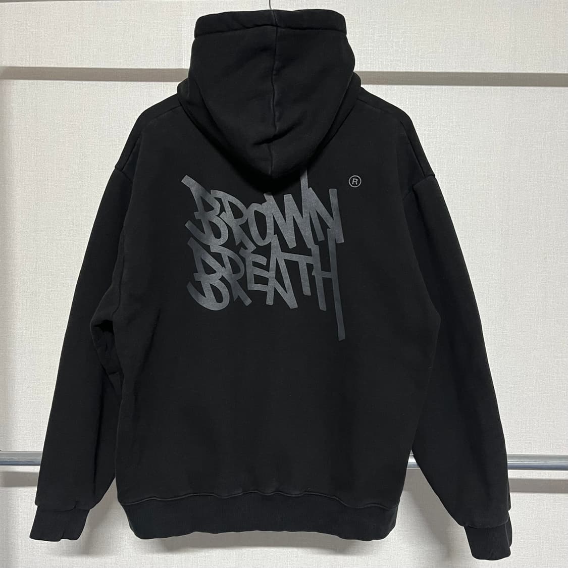 브라운브레스 블랙 후드티 L 상품이미지3