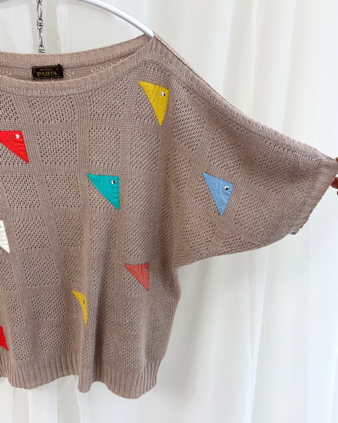 cetoi triangle patchwork pullover 상품이미지4