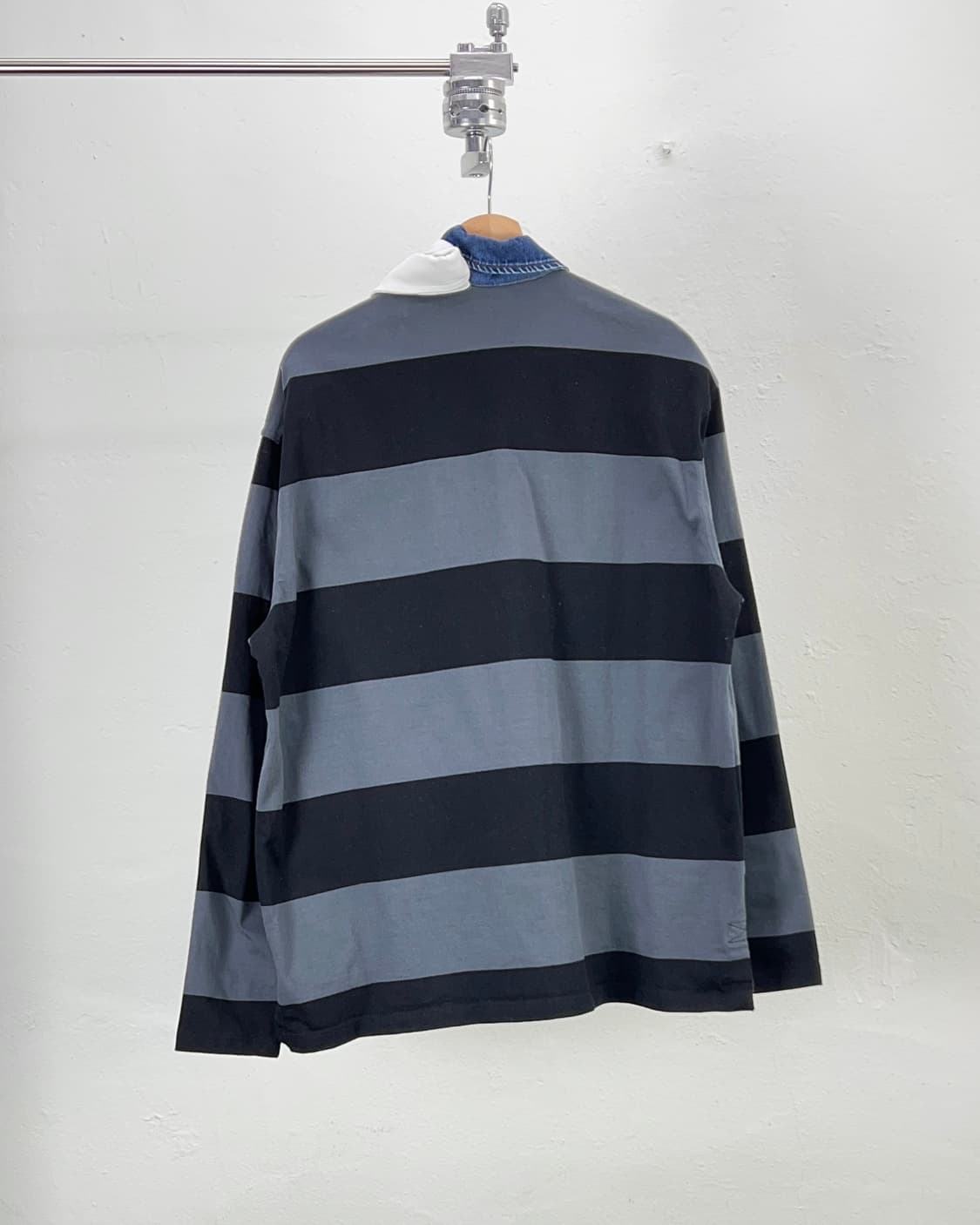 와이프로젝트 23ss 스트라이프 멀티 카라 럭비 폴로 셔츠  상품이미지7