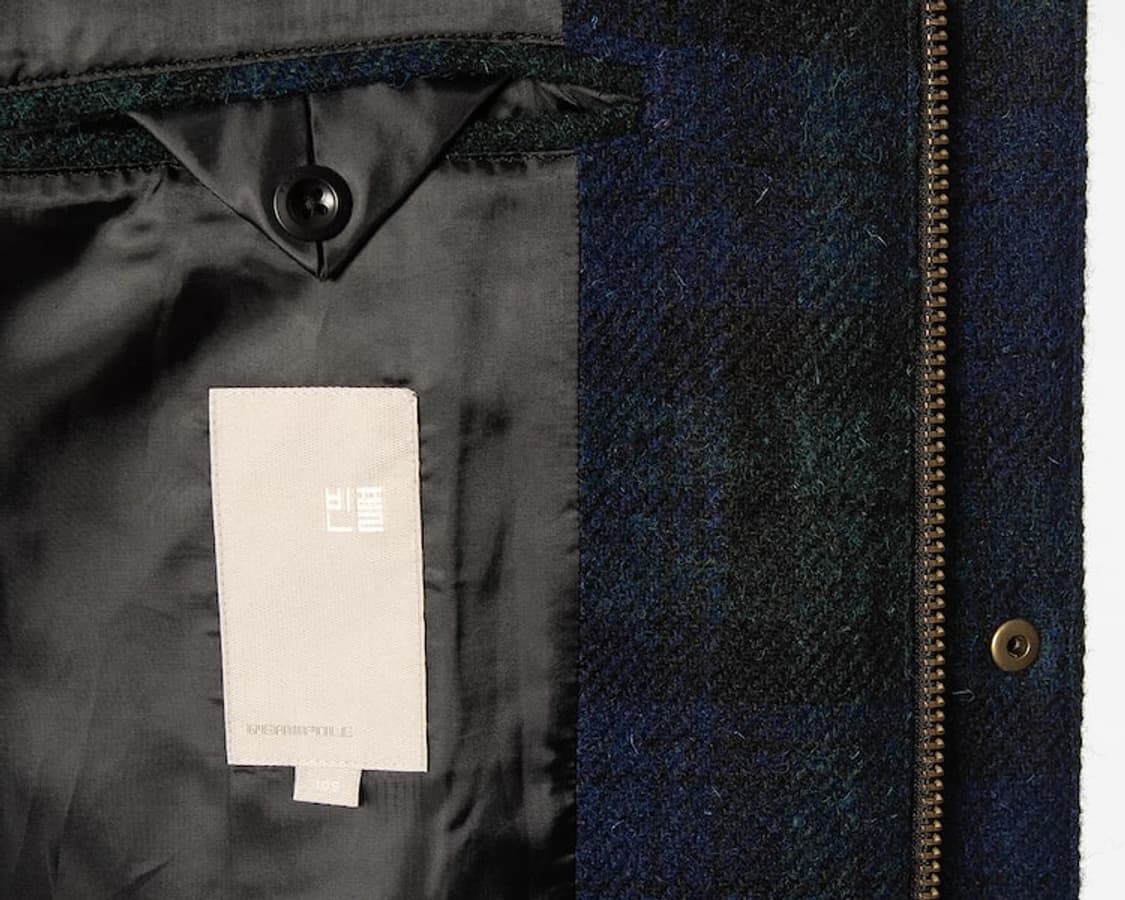 빈폴x해리스트위드 블랙와치 울 헌팅자켓 바버 디자인 상품이미지7