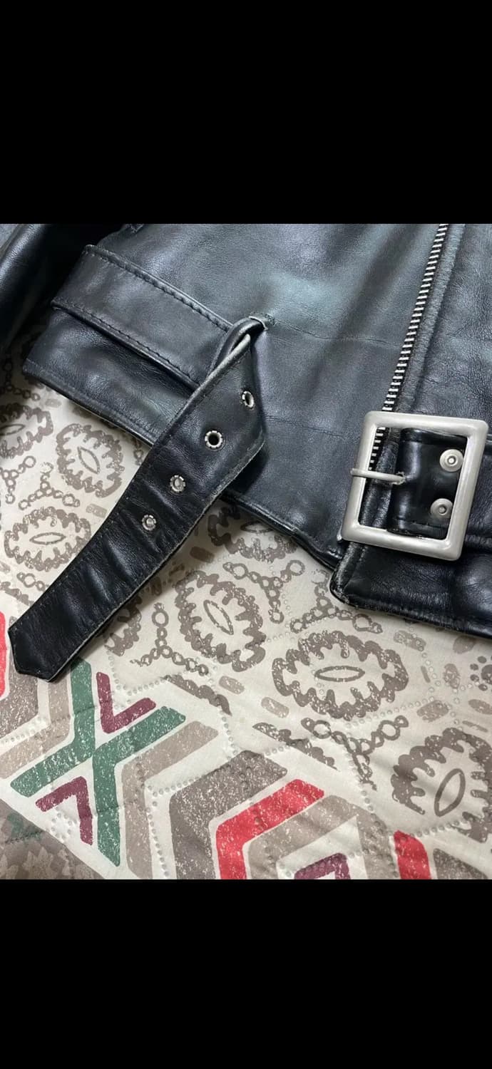 80s 쇼트 퍼펙토 더블 라이더자켓 상품이미지5