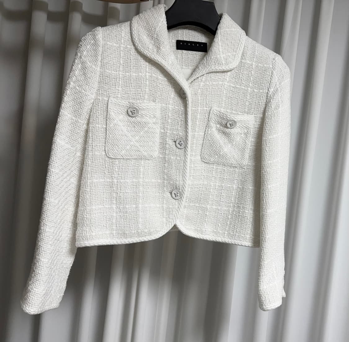 시슬리 트위드 크롭 자켓 상품이미지1