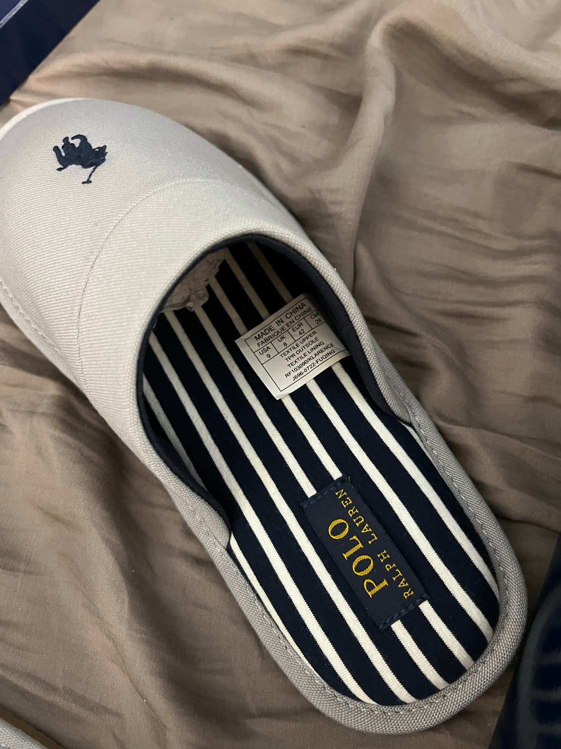 폴로 랄프로렌 실내화 그레이 9사이즈 280 사이즈 상품이미지2