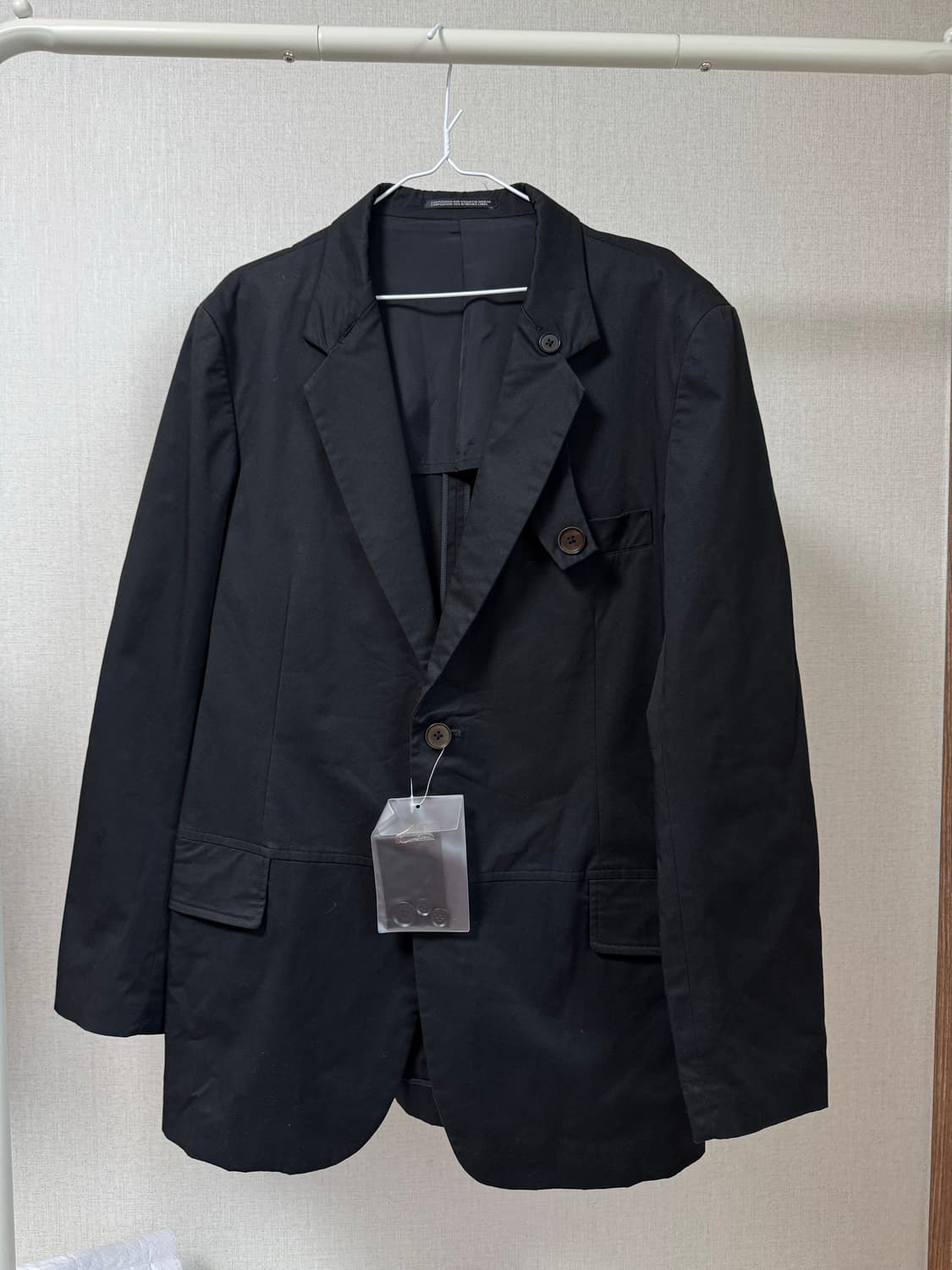 요지야마모토 뿌르옴므 넥 스트랩 버튼 자켓 상품이미지1