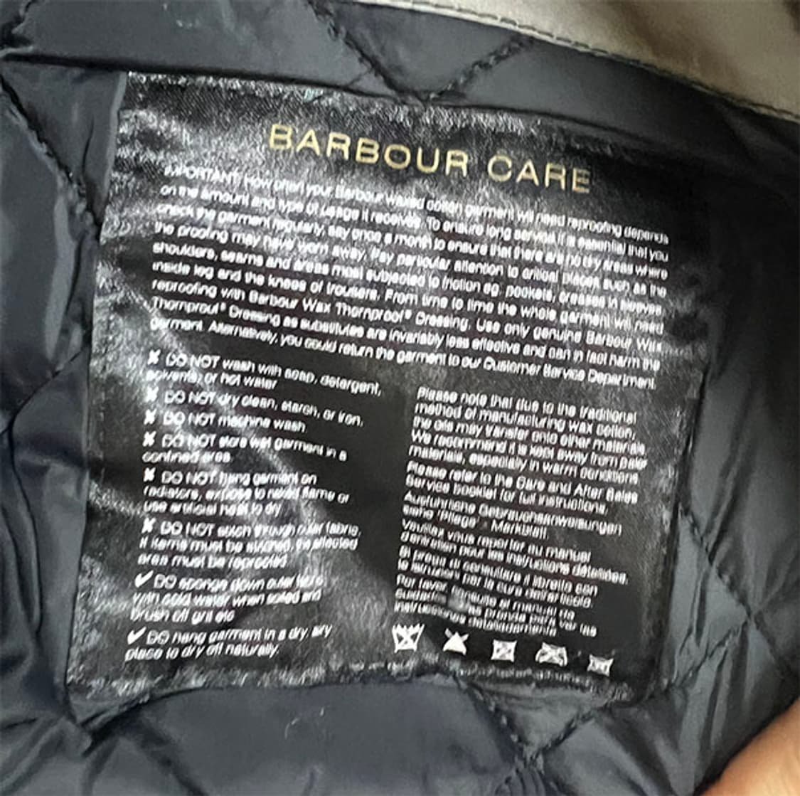 Barbour 바버 여자 애쉬비 왁스자켓 누빔 추동 S 90 55 상품이미지5