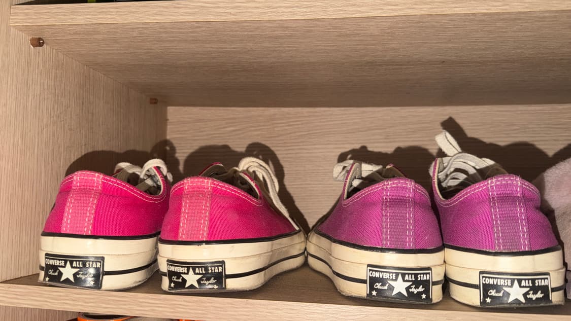 250)컨버스 척테일러 핫핑크퍼플레드 스니커즈올스타로우45운동화신발플랫슈 상품이미지2