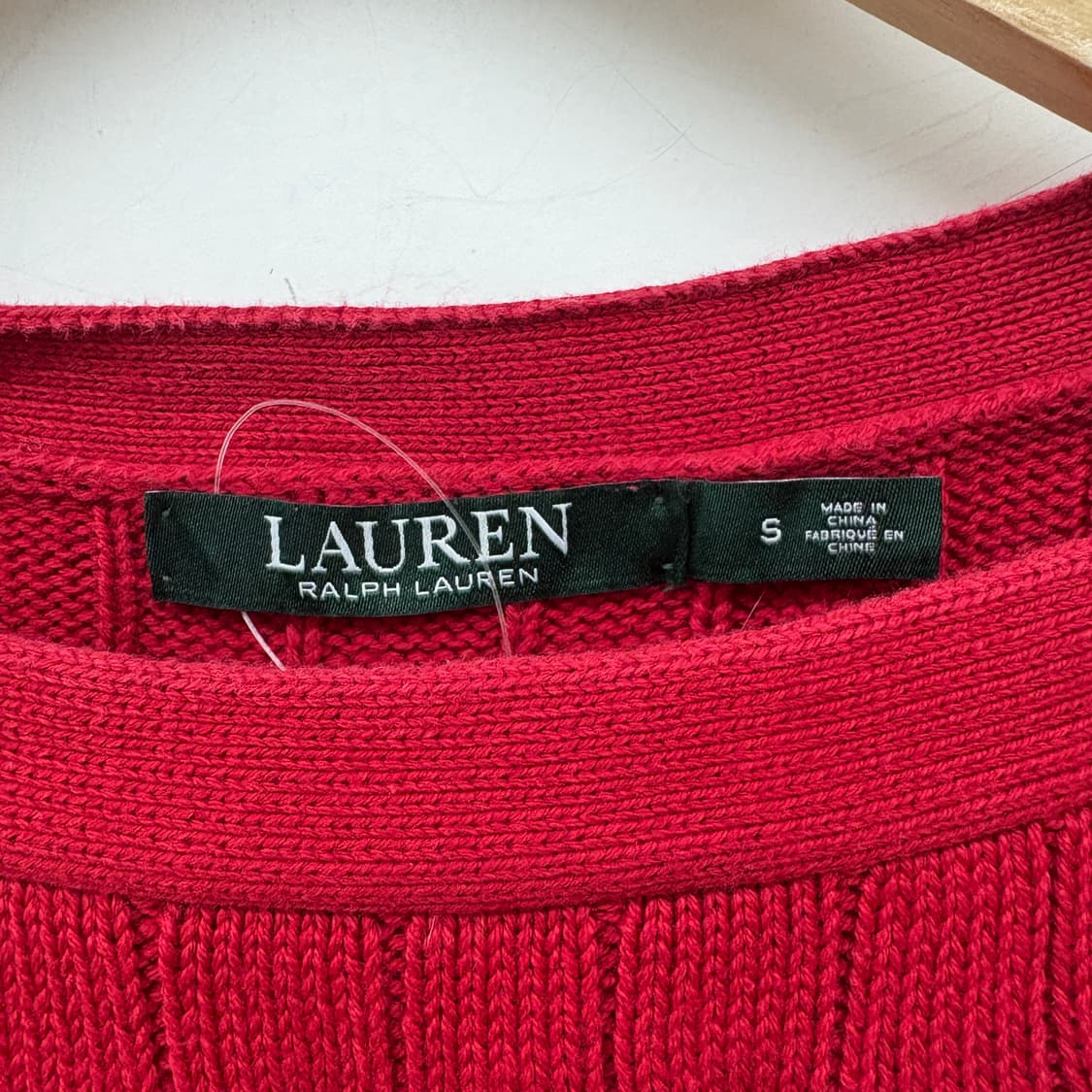 폴로 로렌 랄프로렌 케이블 니트 레드 여s 상품이미지4