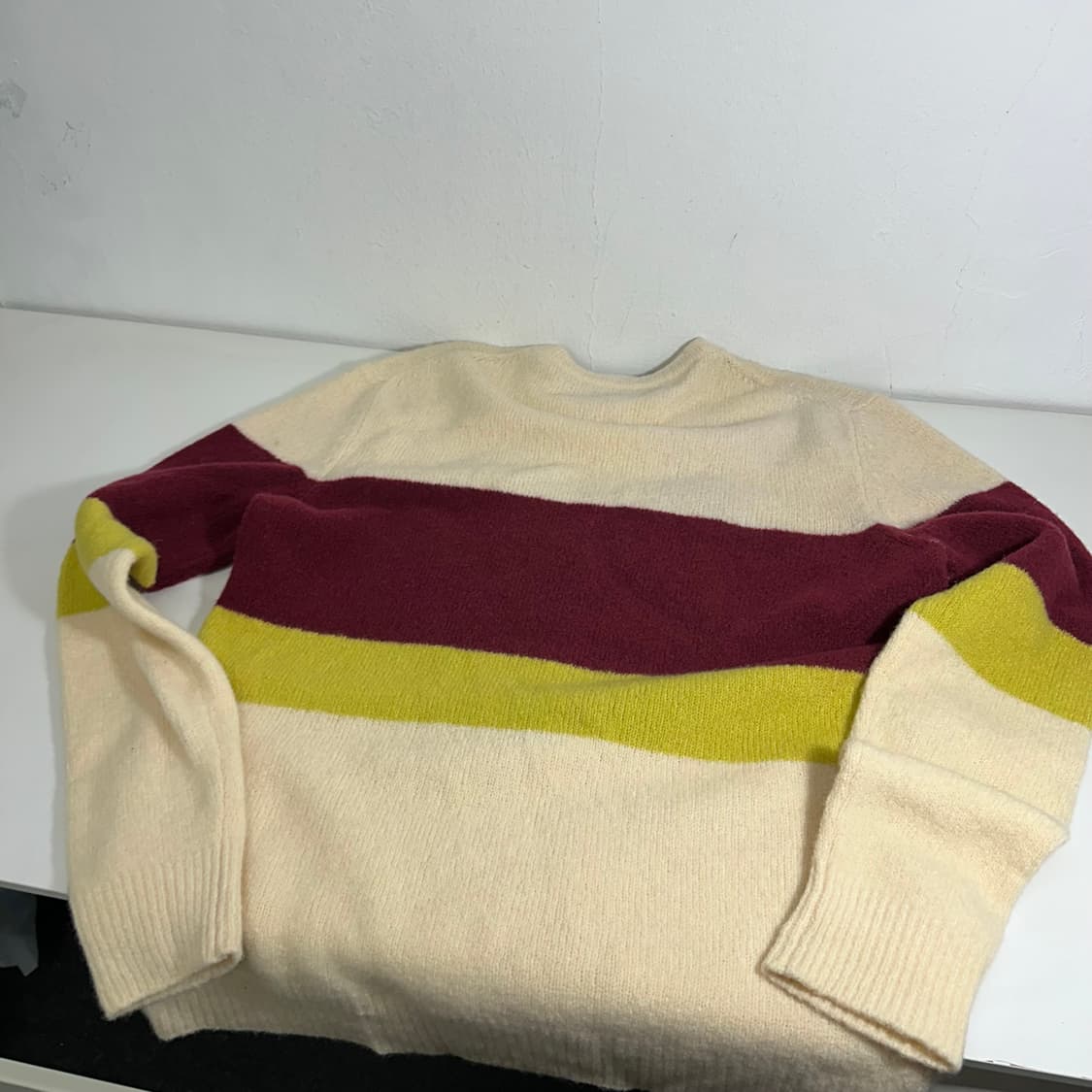 L 메종키츠네 아이보리 빅폭스 니트 상품이미지5