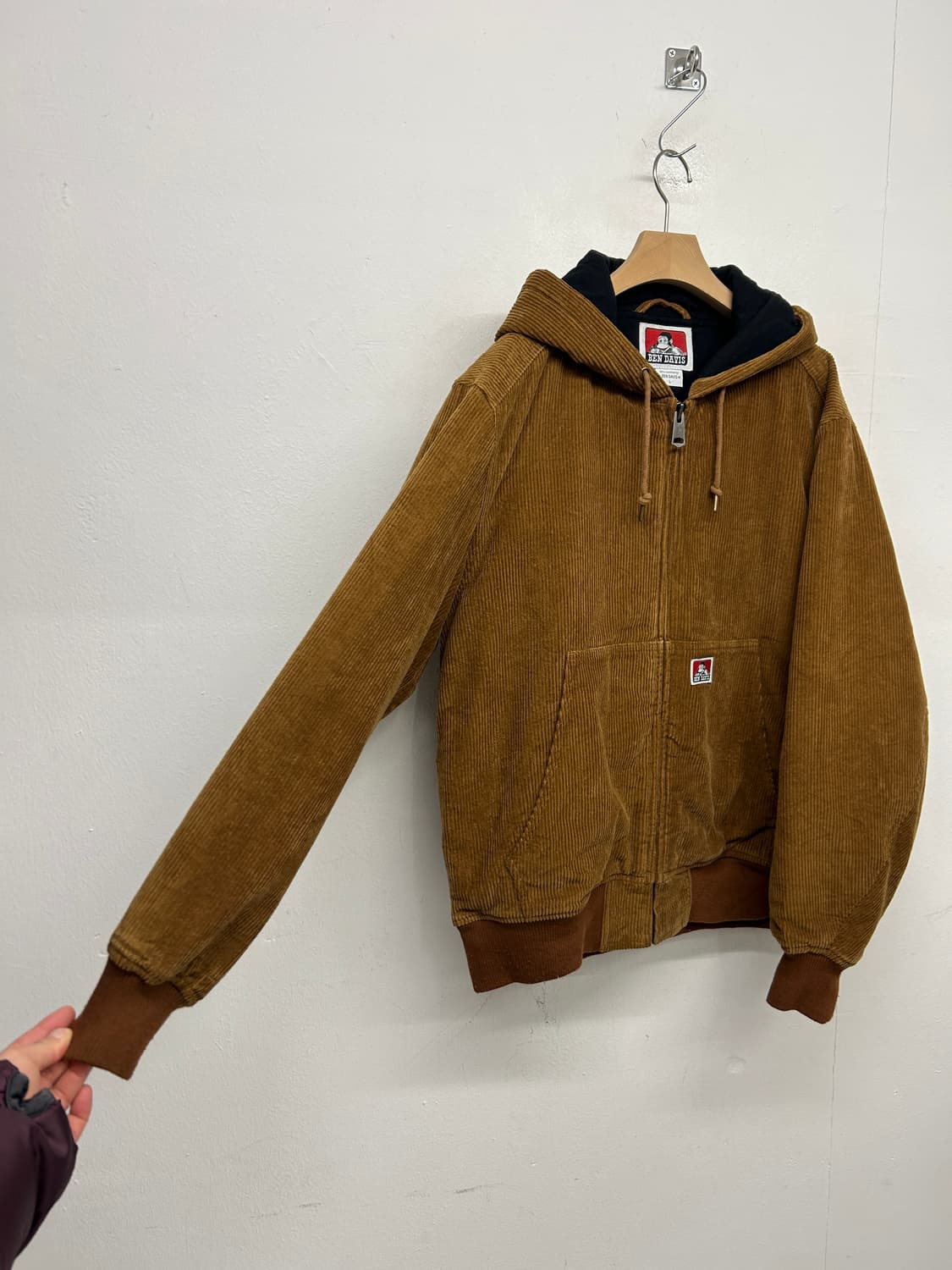 벤 데이비스 코듀로이 후드 자켓 브라운 상품이미지2