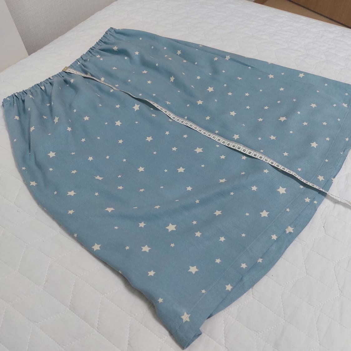 모리걸 너드 별무늬 미디 스커트 레이어드용 상품이미지2