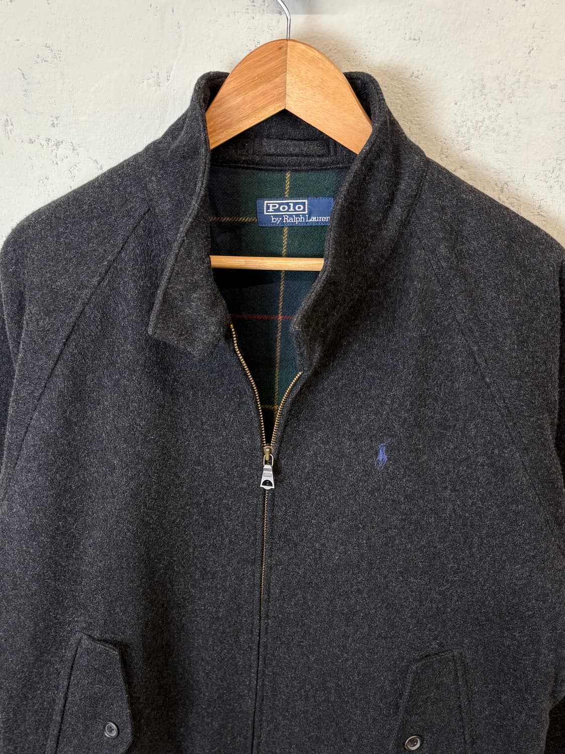 폴로랄프로렌 빈티지 울 바라쿠다 자켓 차콜 상품이미지5