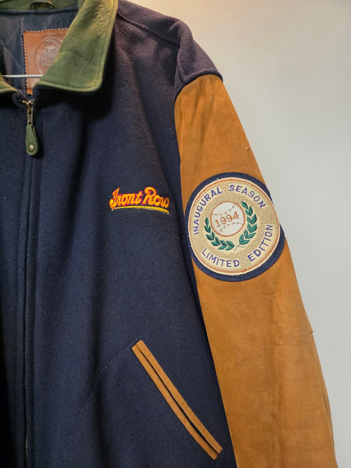 USA 골든베어 스타디움 바시티 자켓 레더 스웨이드 XL 110-115 상품이미지5