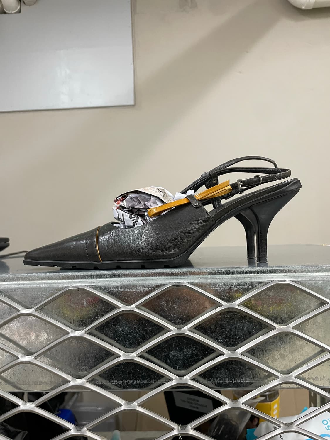 프라다 레더 슬링백 펌프스 36.5 (gr-4688) 상품이미지1