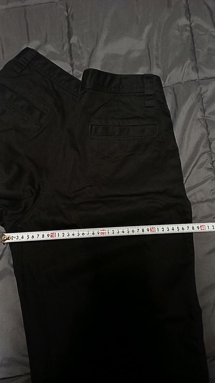 유니클로 와이드블랙팬츠 33인치 기장105 상품이미지8