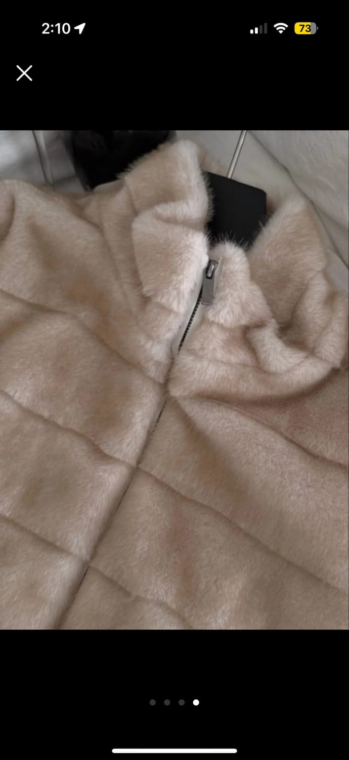 벨로라 프리미엄 밍크터치 하이넥 퍼자켓 (샴페인 베이지) 상품이미지4