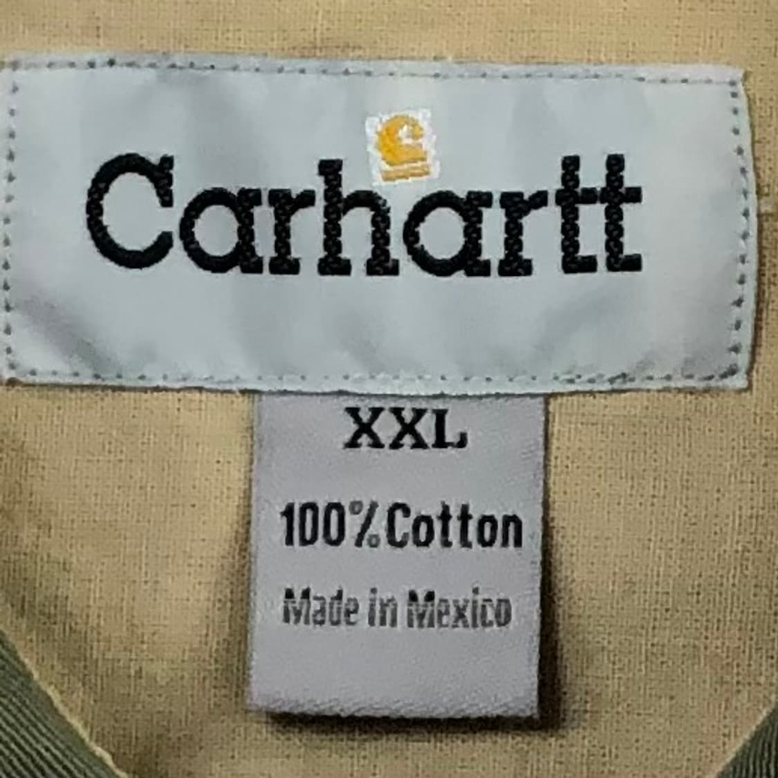 Xxl 칼하트 카키 워크 빅셔츠 상품이미지3