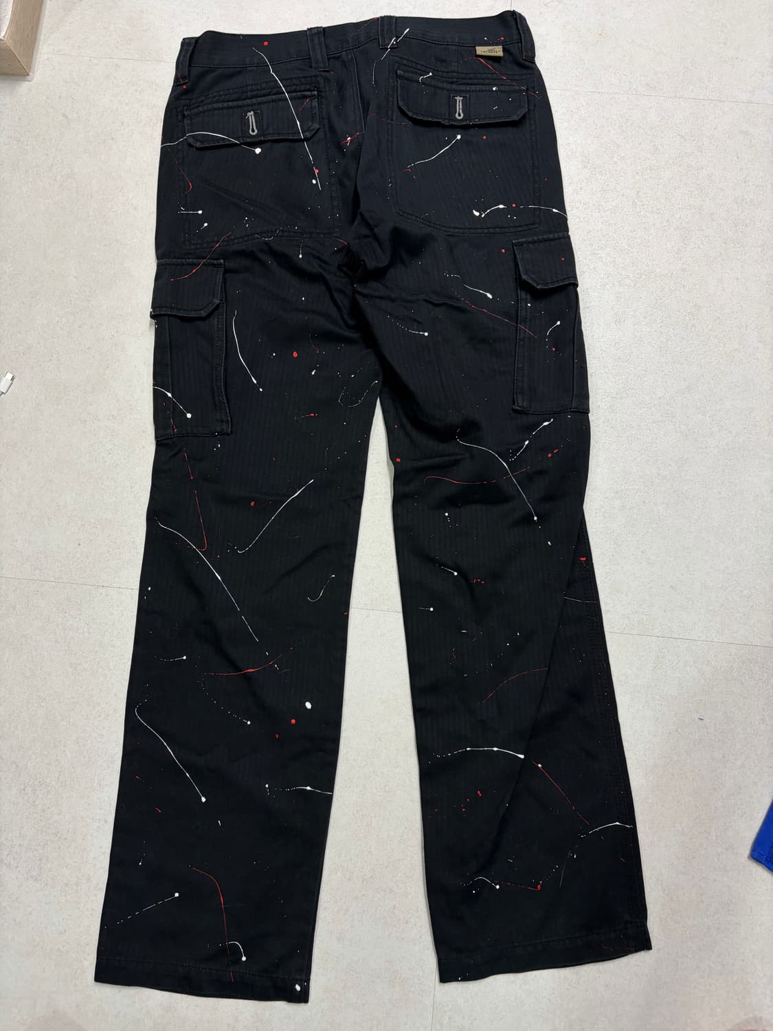 라코스테 올드스쿨 오버핏 카고팬츠 페인팅 커스텀 32 상품이미지1