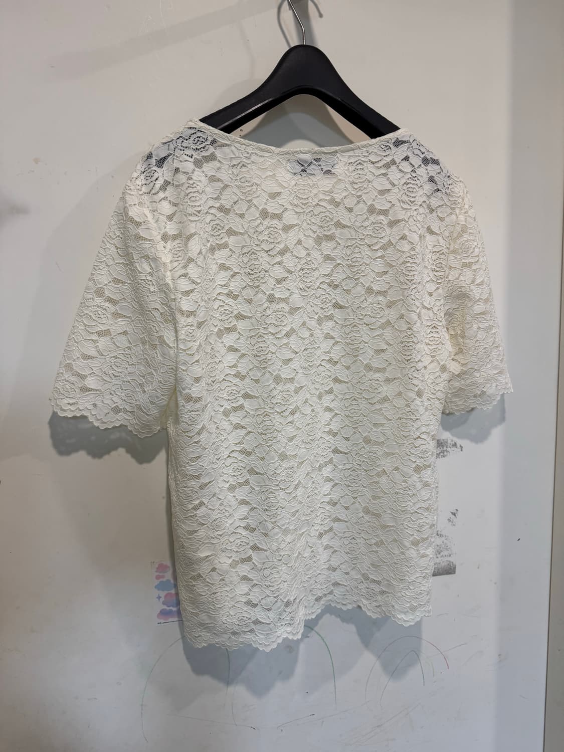 satin 사틴 레이스 블라우스 상품이미지7