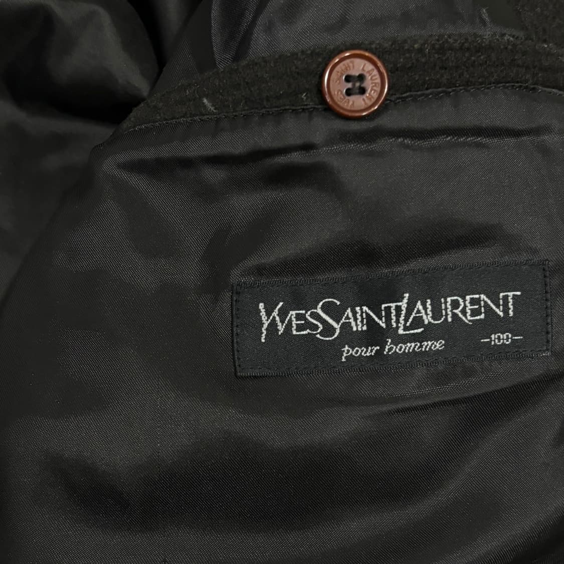 입생로랑 YSL 양털카라 브라운 코트 상품이미지8