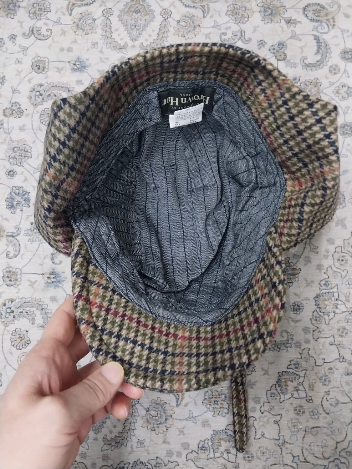 브라운 햇  비스포크 디어스토커 셜록홈즈 모자 상품이미지7