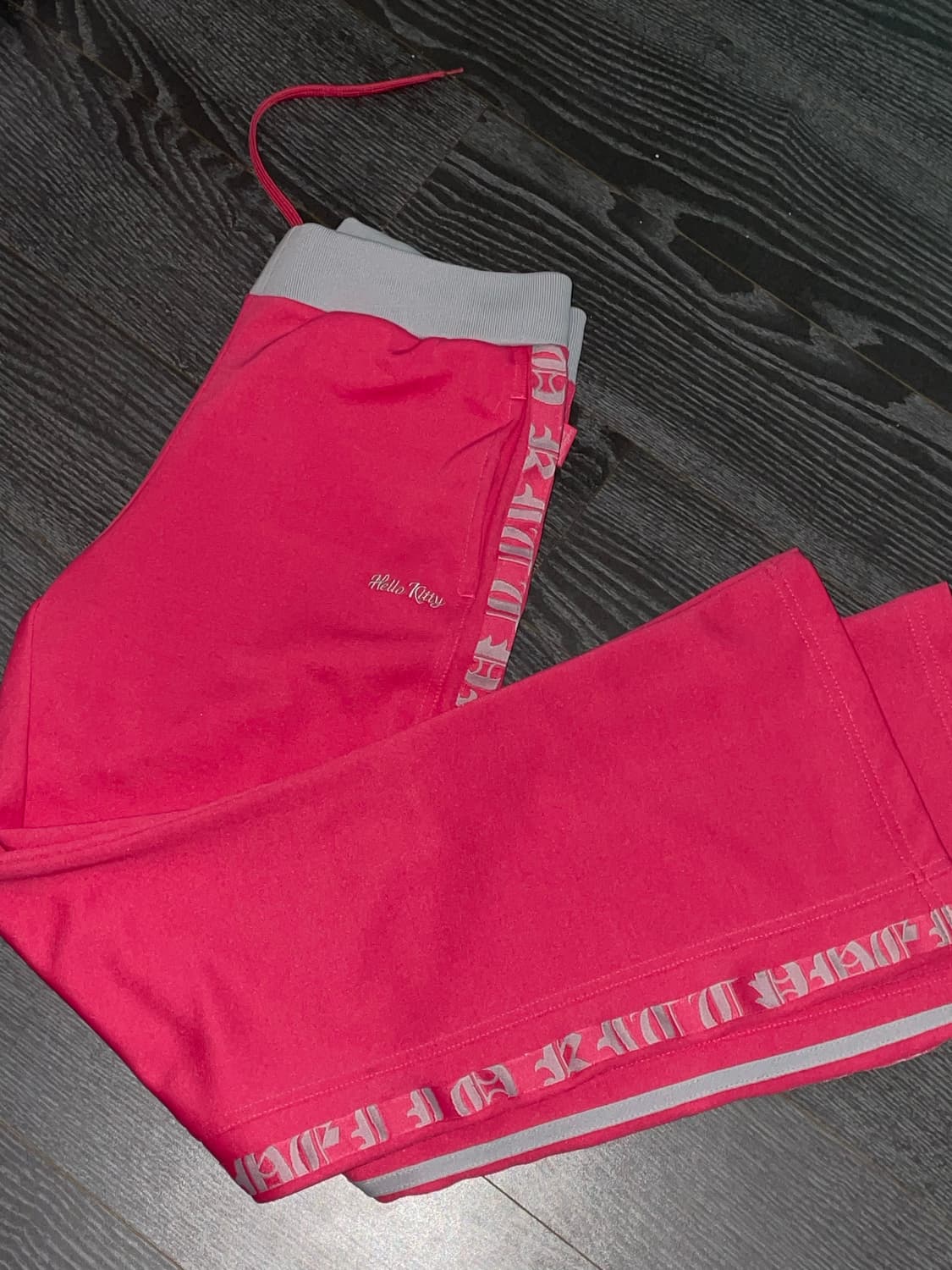 76s 06s 고전키티 헬로키티 핫핑크 트레이닝팬츠 키치 갸루 산리오 상품이미지2