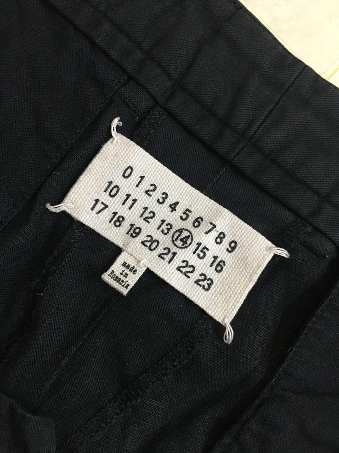 마르지엘라 치노 팬츠 블랙 상품이미지6