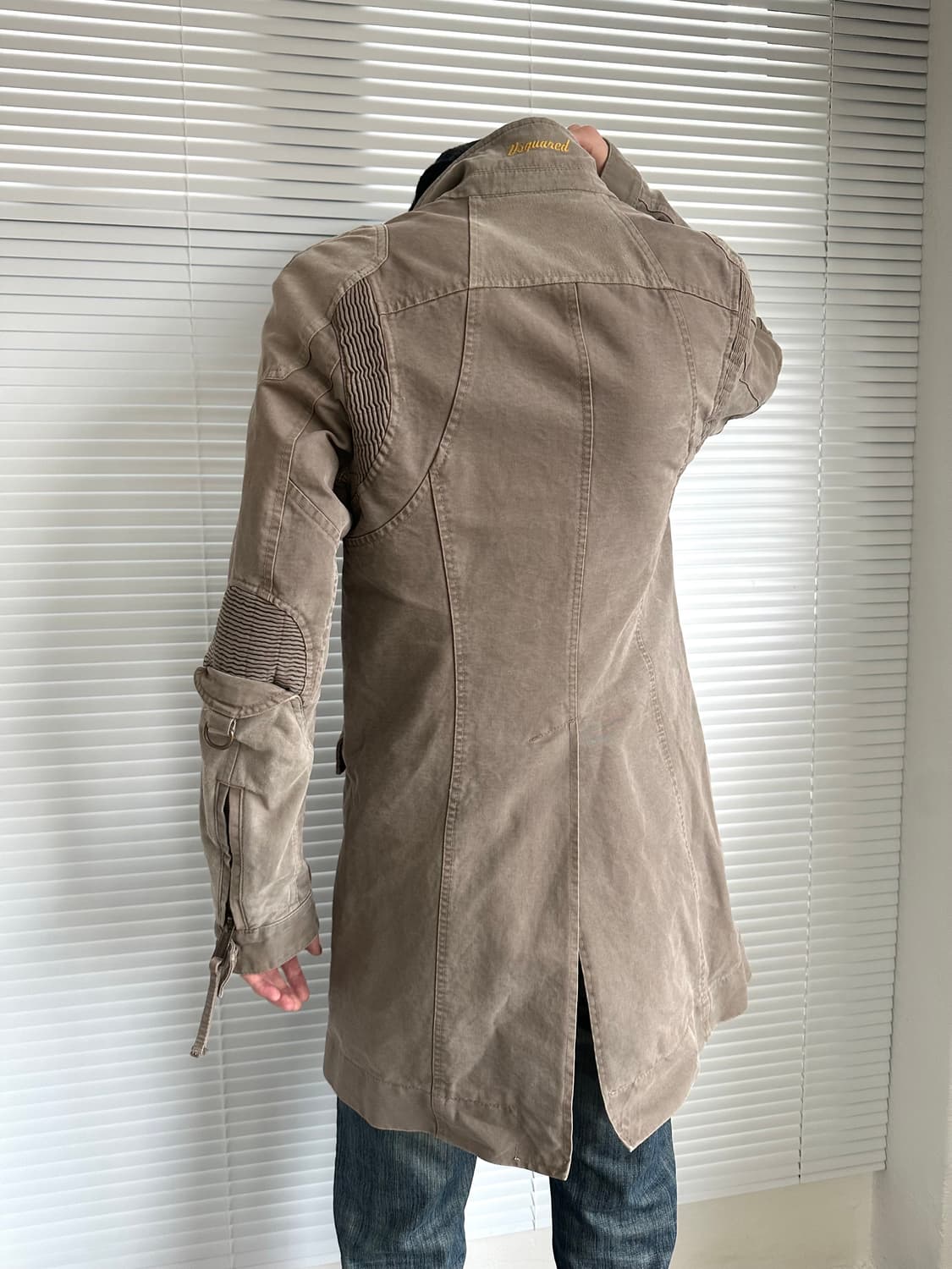 디스퀘어드 2002 아카이브 아머 베이지 코트 자켓 상품이미지1