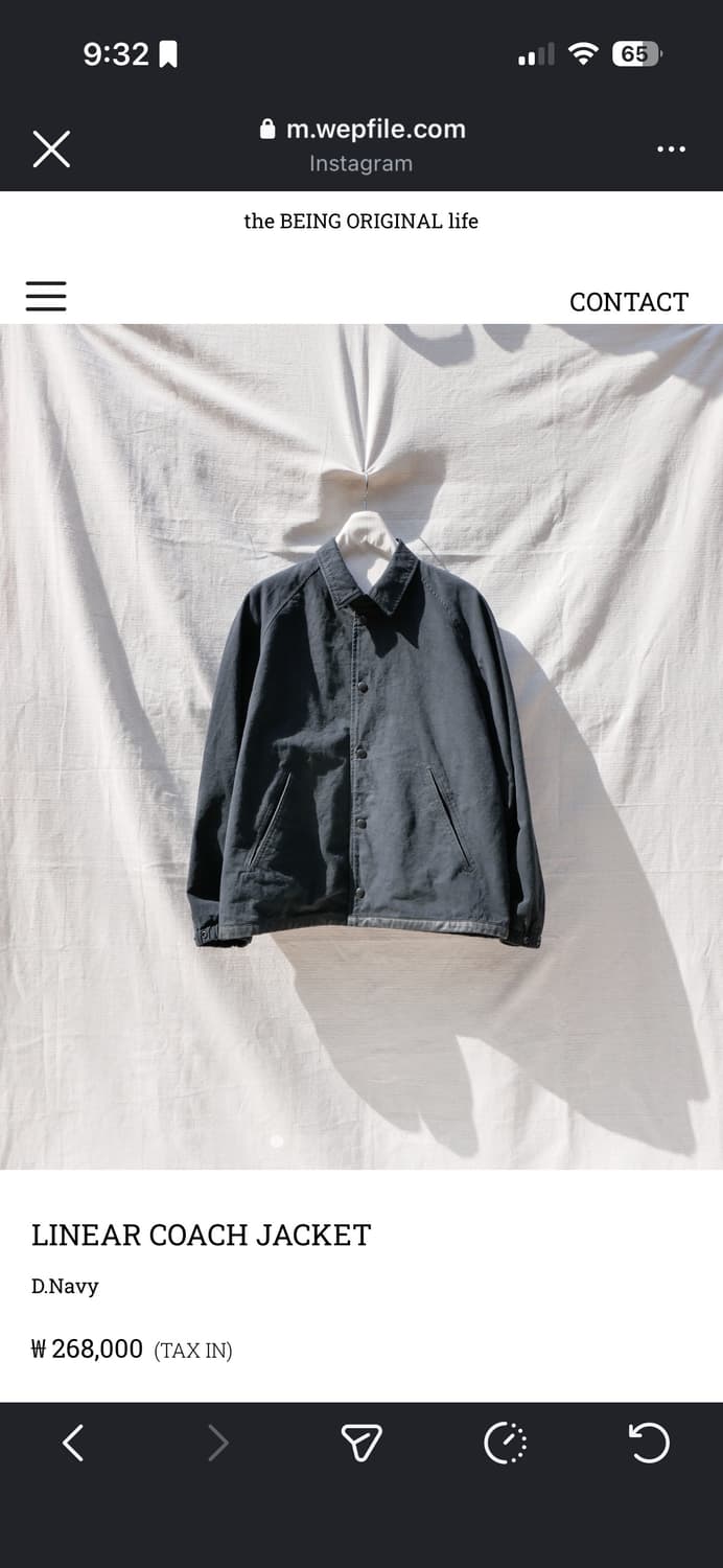 Wep - LINEAR COACH JACKET 상품이미지1