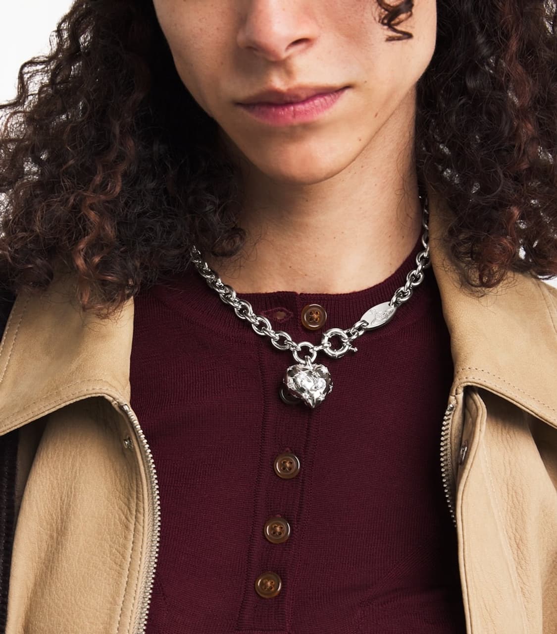 비비안웨스트우드 리 하트 펜던트 네크리스 상품이미지2