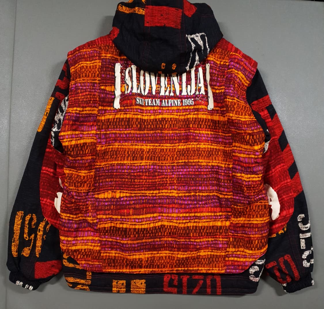 실측 XL 일본 빈티지 미즈노 90s 올드스쿨 스키 패딩 봄버 자켓 희귀 상품이미지9