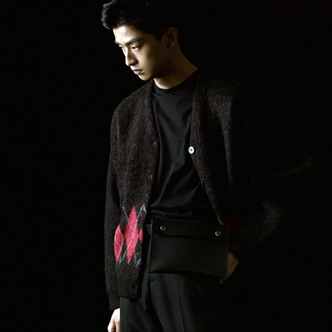 토니웩(TONYWACK) STIFF 모헤어 가디건 95-100 새상품 상품이미지2