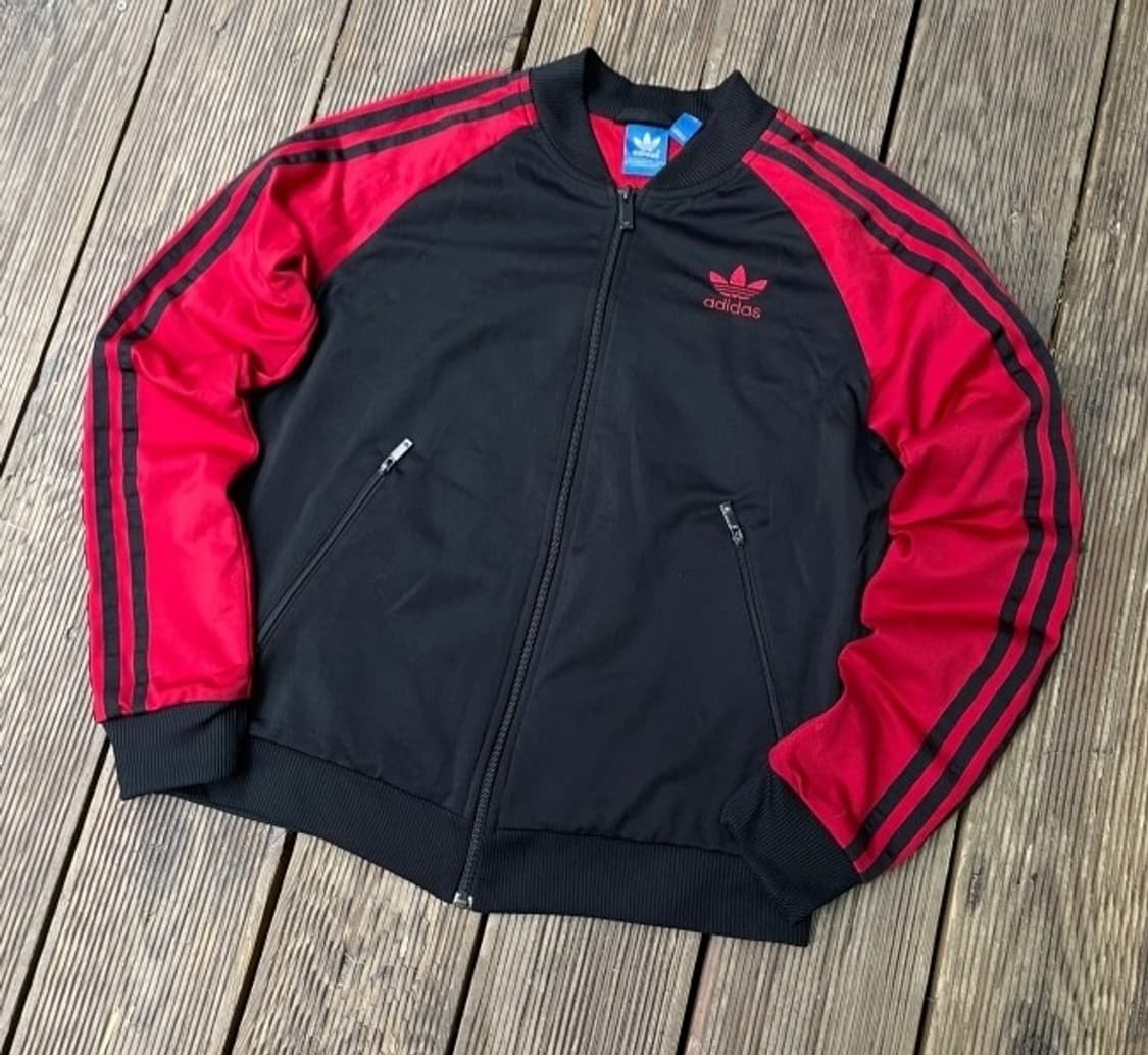 아디다스 검빨 블랙 여자 트랙탑 져지집업 90/S 상품이미지1