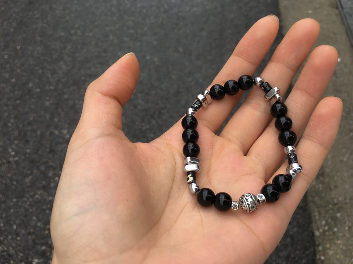 handmade black bracelet 상품이미지2