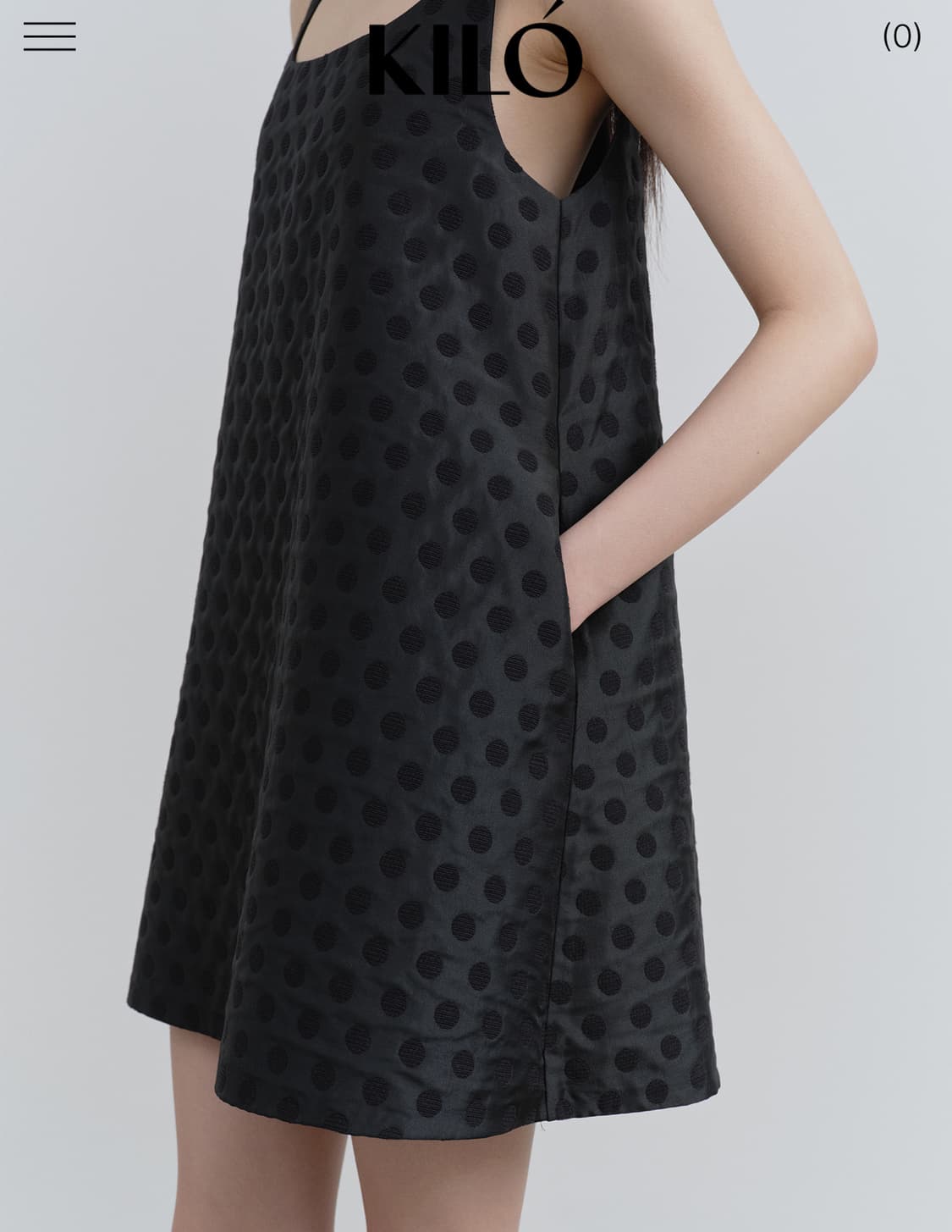 KILO REVERSIBLE DOT DRESS (BLACK) 상품이미지5
