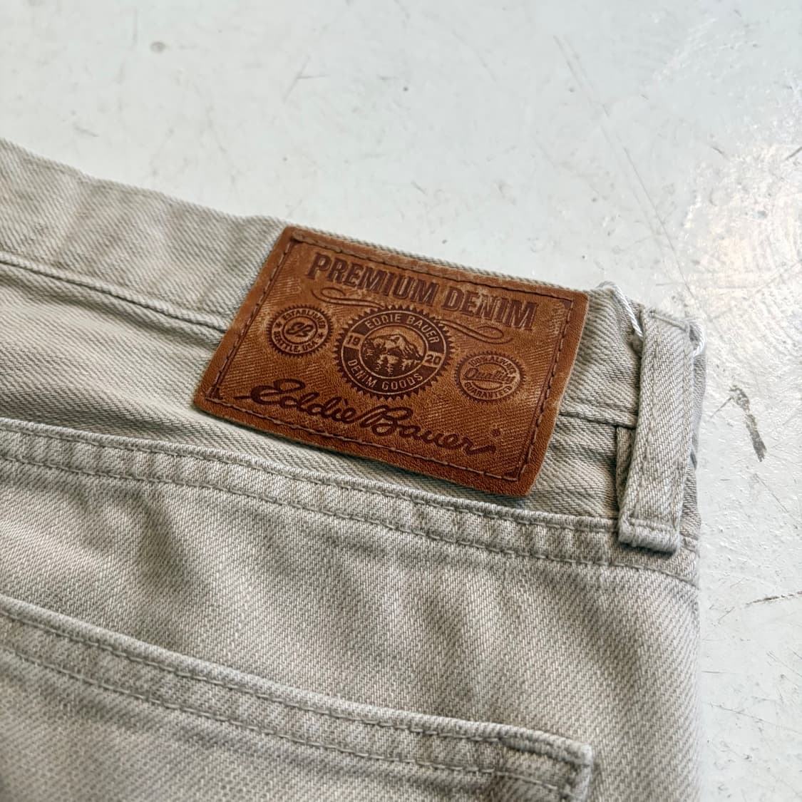 에디바우어 빈티지 부츠컷 코튼팬츠 34x30 상품이미지10