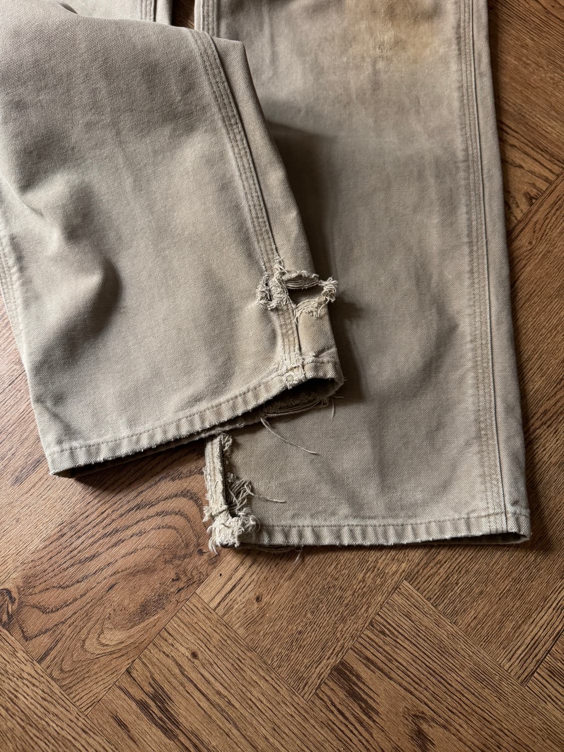 [32]칼하트 USA 더티워싱 데저트 탄 싱글니 카펜터 워크 팬츠 상품이미지6