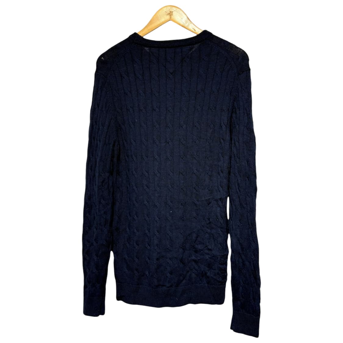 3768 타미힐피거 네이비 꽈베기 케이블니트 상품이미지3