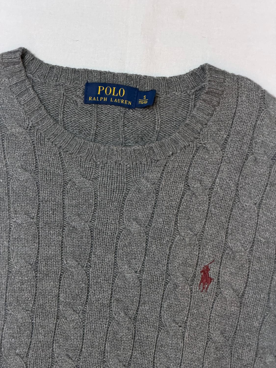폴로 랄프로렌 꽈배기 케이블 니트 그레이 상품이미지2